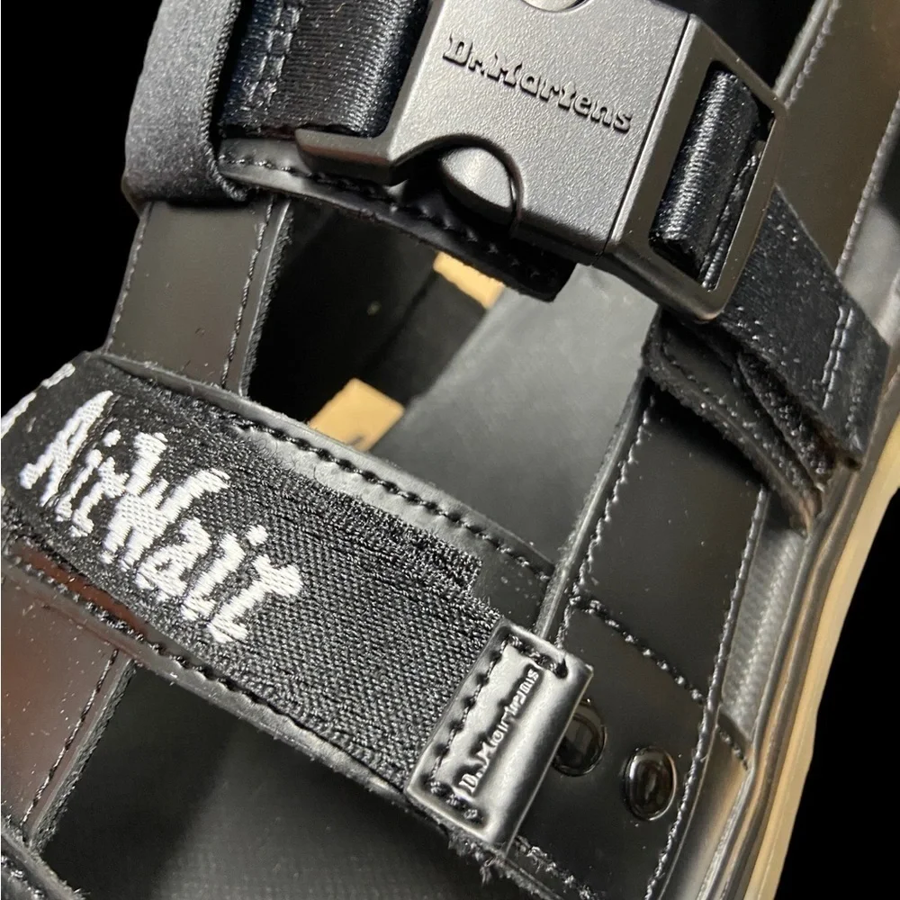 Dr. Martens Pearson Unisex Black Chunky Buckle Sandals NWT​ - Picture 4 of 11